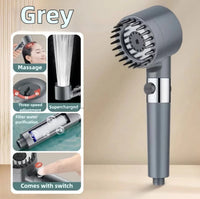Shower Head with Filter High Pressure Shower Knobs Showers Head One-Key Stop Water Massage Shower System Bathroom Accessories Outdoor Kinetics