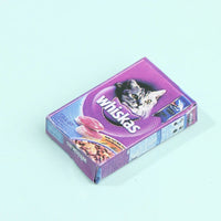 1/12 Dollhouse Miniature Pet Dog Cat Food with Bowl Kitchen Garden Decor Doll House Accessories Outdoor Kinetics