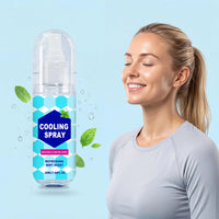 Cooling Spray for Body 50ml Summer Face Refreshing Mist Mint Scent Instant Cooling Spray for Adults Outdoor Activities Workout Outdoor Kinetics