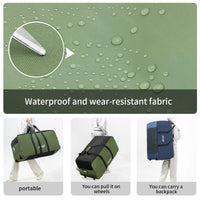 Outdoor Camping Picnic Equipment Storage Box, Tent Supplies Storage Box with Wheels, Large-Capacity Oversized Travel Bag OtdoorEdge Supply