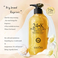 500ml24KPure Gold Body Wash Clean Long Lasting Fragrance Bath Foam Foam Bath Liquid Body Wash Shampoo Moisture Skin Clean Outdoor Kinetics