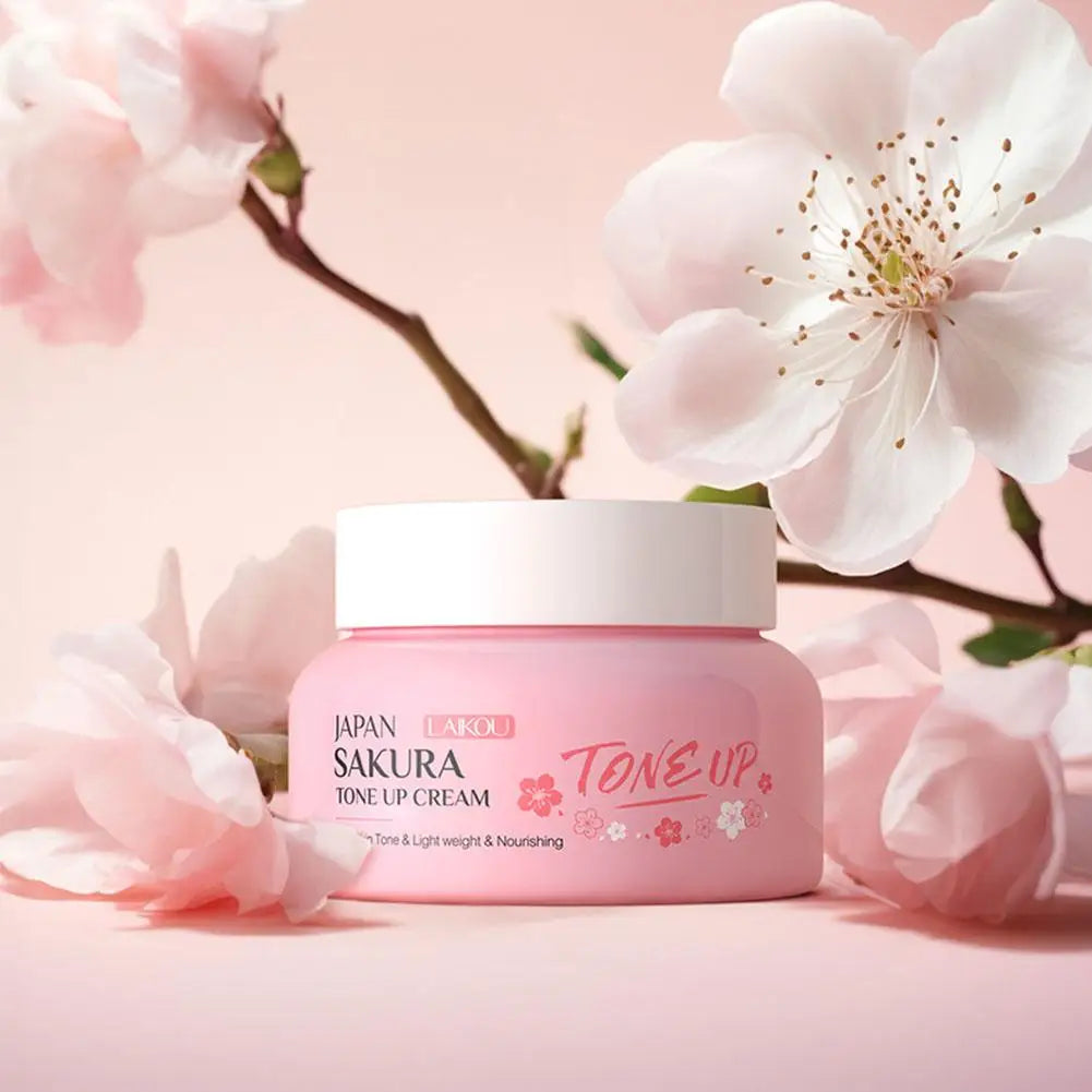 Facial Moisturizer Tone-up Face Cream,Sakura Essence Glow Moisturizer  Hydrating Smooth Dry Skin Nourishing Skin Care 60g Outdoor Kinetics