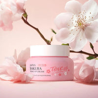 Facial Moisturizer Tone-up Face Cream,Sakura Essence Glow Moisturizer  Hydrating Smooth Dry Skin Nourishing Skin Care 60g Outdoor Kinetics