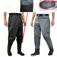 Waist High WadersThickened Half Body Waterproof Overalls One-piece Fishing Waders Lightweight Breathable Wading Pants with Boots OtdoorEdge Supply