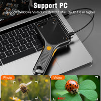Handheld USB Digital Microscope 3.0 inch Big Screen Autofocus Digital Magnifying Glass 500x 2MP for Electronics Repair PCB Watch Outdoor Kinetics