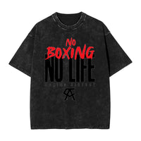 Oversized Washed T-Shirt Canelo No Boxing No Life Cotton T Shirts  Popular Tshirt for Couple Summer Aesthetic Custom Top Tees Outdoor Kinetics