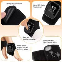 Foot Triple Method Massager, 3-in-1 Heated Foot & Ankle Wrap With Vibration And Compression Outdoor Kinetics