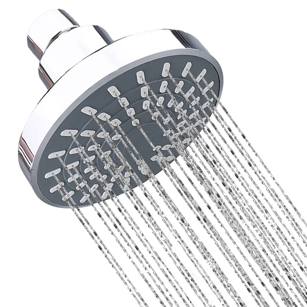 Shower Head Sprayer Adjustable Rainfall Wall-Mounted Chrome ABS Plastic High-Pressure Shower Heads Bathroom Fixture Accessories Outdoor Kinetics