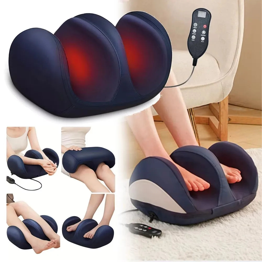Super Big Eletric Foot Calf Massager Leg Massage Heated Roller Pressure Compresstion Relax Feet Muscle Blood Circulation Tools Outdoor Kinetics