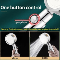Propeller Shower Head Rainfall High Preassure Water Saving Bathroom Accessary Pressurized Nozzle Universal Adaptation Outdoor Kinetics