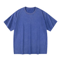 Men's Women Washed Vintage T-Shirts Street Hip Hop Retro Punk T Shirt Harajuku Casual Cotton Short Sleeve Couple TShirts Tees Outdoor Kinetics