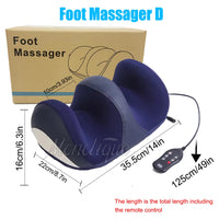 Super Big Eletric Foot Calf Massager Leg Massage Heated Roller Pressure Compresstion Relax Feet Muscle Blood Circulation Tools Outdoor Kinetics