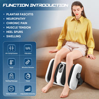 Electric Foot Massage Machine With Heat Remote Home Foot Calf Arm Three-in-one Massager Leg Beauty Machine Kneading Air Massager Outdoor Kinetics