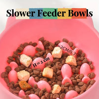 Cat Food Bowl, Rice Bowl, Slow Food, High Feet, Anti Choking Bowl, Cat Basin, Anti Choking, Anti Choking Neck, Relieve Anxiety Outdoor Kinetics