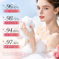 500ml SADOER Rose Fragrance Shower Gel Plant Extract Gentle Cleansing Moisturizing Soft Smooth Body Wash Daily Bath Skin Care Outdoor Kinetics