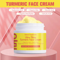 Turmeric Face Moisturizing Cream Hydrating Skin Nourishing Glow Locking Anti Oxidant Soothing Daily Facial Lotion Self Care Outdoor Kinetics