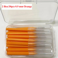 30pcsInterdental Brushes Dental Brush Between Teeth For Dental Orthodontic Clean Between Teeth Cleaning Tools Soft Micro Brushes Outdoor Kinetics