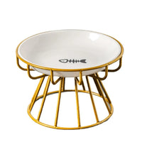 Pet Ceramic Bowl, High Footed Ceramic Cat Food Bowl, Snack Bowl, Anti Overturning Indoor & Outdoor Feeding Drinking Accessories Outdoor Kinetics