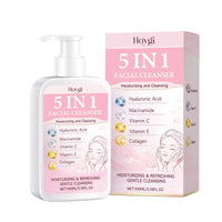 5 in 1 Moisturizing Facial Cleanser Refreshed Cleansing Makeup Remover Brightening Hydrating Light Texture Rich Foam Cleanser Outdoor Kinetics
