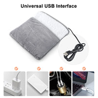 Foot Warmer USB Foot Heater Electric Foot Heating Pad Fast Heating Soft Plush Electric Foot Warmer for Home Heated Feet Warmer Outdoor Kinetics