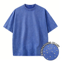 Men's Women Washed Vintage T-Shirts Street Hip Hop Retro Punk T Shirt Harajuku Casual Cotton Short Sleeve Couple TShirts Tees Outdoor Kinetics