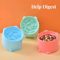 Cat Food Bowl, Rice Bowl, Slow Food, High Feet, Anti Choking Bowl, Cat Basin, Anti Choking, Anti Choking Neck, Relieve Anxiety Outdoor Kinetics