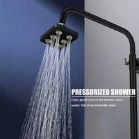 High Pressure Rainshower Head Magic Water Flow Rainfall Shower Head Mini Top Spray Water- Saving Shower Bathroom Accessories Outdoor Kinetics