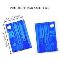 Nine-piece Multifunctional Tool Card Office Stationery Letter Opener Screwdriver Portable Outdoor Survival  Camping Gear OtdoorEdge Supply