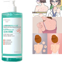 16.9 oz Salicylic Acid Body Wash, Gentle & Smoothing  Mild Exfoliating Daily Acne Body Wash Deep Cleanses Back Acne and Sebum Outdoor Kinetics