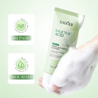 SADOER Salicylic Acid Facial Cleanser Face Wash Foam Face Cleanser Moisturizing Facial Cleansing Hydrating Skin Care Products Outdoor Kinetics