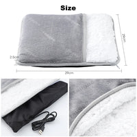 Foot Warmer USB Foot Heater Electric Foot Heating Pad Fast Heating Soft Plush Electric Foot Warmer for Home Heated Feet Warmer Outdoor Kinetics