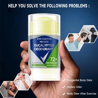 Deodorant for Men Roll-on Bottle Reduce Sweating Odor Remover Underarm Body Deodorant Stick Fast Dry Lasting Portable Refresh Outdoor Kinetics