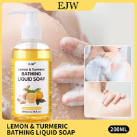 Turmeric Brightening Body Wash | Gentle Shower Gel for Uneven Skin |  Deep Cleansing, Hydrating Formula | Body Scrub Outdoor Kinetics