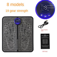 Electric EMS Foot Massager Pad Portable Foldable Massage Mat Muscle Stimulation Improve Blood Circulation Relief Pain Relax Feet Outdoor Kinetics