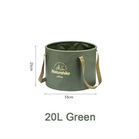 Naturehike Outdoor Camping Portable Waterproof Foldable Round Bucket Travel Wash Basin Camping Gear Multitool OtdoorEdge Supply