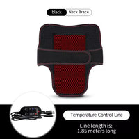 Electric Heated Neck Brace Massager Belt with 3 Adjustable Temperature Levels for Warmth And Neck Massage Relaxation Support Outdoor Kinetics