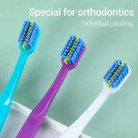 3PC Clean Orthodontic Braces Adult Orthodontic Toothbrushes Dental Tooth Brush Soft Bristle Toothbrush For Oral Health Care Outdoor Kinetics
