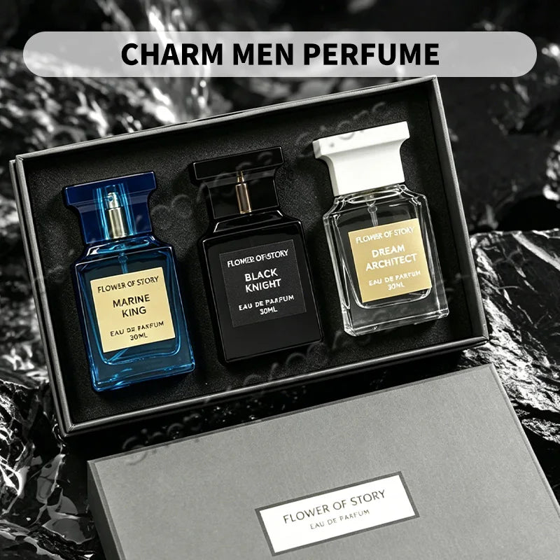 Men's Perfume Set, Cologne for Man Long Lasting Eau De Parfum, Luxury Gift Box for His Birthday Valentine's Day Gift,90ml Outdoor Kinetics