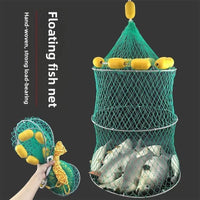 Large Fish Fishing Net Bag Water-floating Sea Fishing Baskets Weaved Nylon Mesh Portable Fishing Gear for Camping And Travel OtdoorEdge Supply