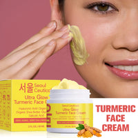 Turmeric Face Moisturizing Cream Hydrating Skin Nourishing Glow Locking Anti Oxidant Soothing Daily Facial Lotion Self Care Outdoor Kinetics