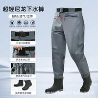 Waist High WadersThickened Half Body Waterproof Overalls One-piece Fishing Waders Lightweight Breathable Wading Pants with Boots OtdoorEdge Supply