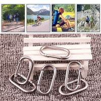 2/5/10pcs Alloy Aluminum Survival Gear Camp Mountaineering Hook Carabiners Carabiner Travel Kit Camping Equipment OtdoorEdge Supply