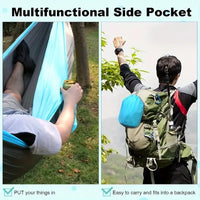 Camping Hammock Camping Accessories Gear for Outdoor Indoor with Tree Straps Nylon Lightweight Hammocks for Touring Hiking OtdoorEdge Supply