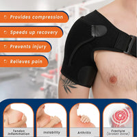 Shoulder Brace for Women and Men,Shoulder Pain Relief, Shoulder Support,Adjustable Fit Sleeve Wrap,Relief for Shoulder Injuries Outdoor Kinetics