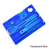 Nine-piece Multifunctional Tool Card Office Stationery Letter Opener Screwdriver Portable Outdoor Survival  Camping Gear OtdoorEdge Supply