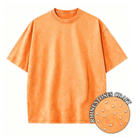 Men's Women Washed Vintage T-Shirts Street Hip Hop Retro Punk T Shirt Harajuku Casual Cotton Short Sleeve Couple TShirts Tees Outdoor Kinetics