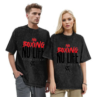 Oversized Washed T-Shirt Canelo No Boxing No Life Cotton T Shirts  Popular Tshirt for Couple Summer Aesthetic Custom Top Tees Outdoor Kinetics
