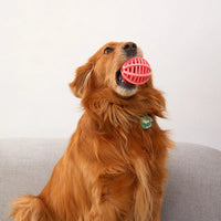Durable Rubber Treat Dispensing Dog Ball Toy Bite Resistant Chew Toy For Teeth Grinding Boredom Relief Interactive Pet Training Outdoor Kinetics