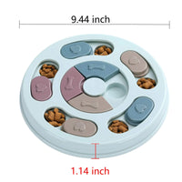 Dog Treat Puzzle Toy Food Dispenser IQ Training Mental Enrichment Slow Feeder Interactive Pet Game for Small Medium Large Dogs Outdoor Kinetics
