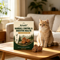 Kriath Freeze Dried Cat Treats Hairball Control Digestive Health Nutritional Balance Gentle Natural Ingredients Cat Supplement Outdoor Kinetics